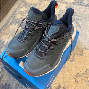 Hoka One One Men's Dark Blue and Orange Athletic Shoes-new in box